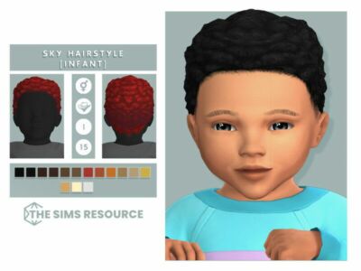 SKY Hairstyle (Infant) By Oranostr Sims 4 CC