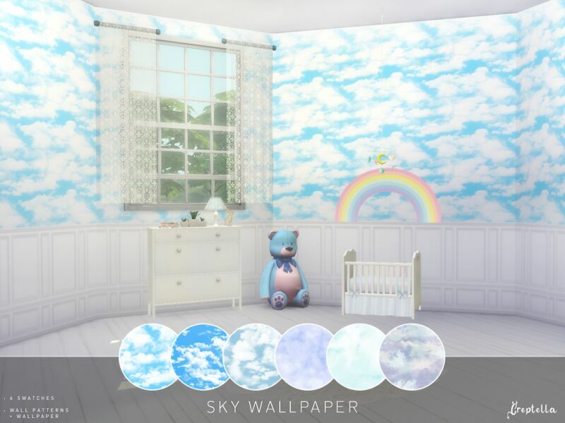 SKY Wallpaper By Creptella Sims 4 CC