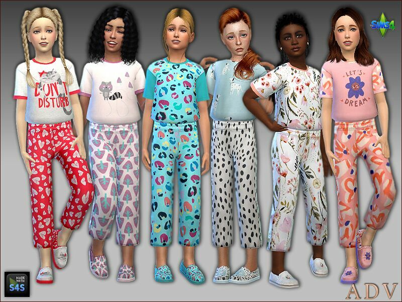 Sleepwear For Girls Sims 4 CC