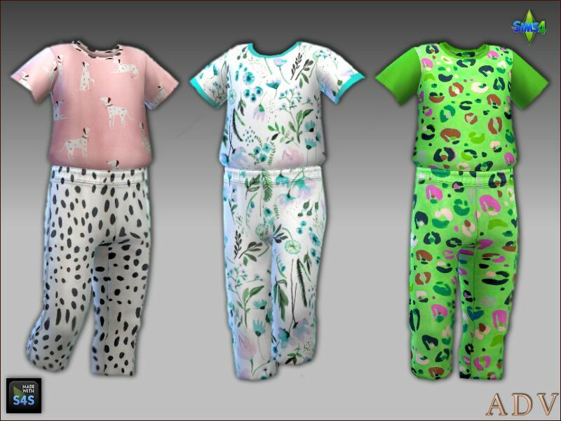 sims 4 cc sleepwear for toddler girls 2