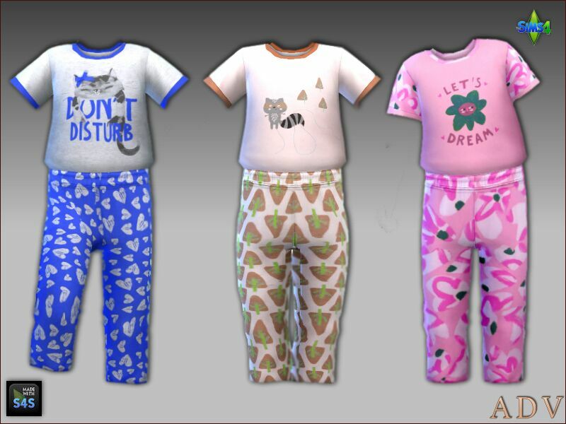 sims 4 cc sleepwear for toddler girls 3