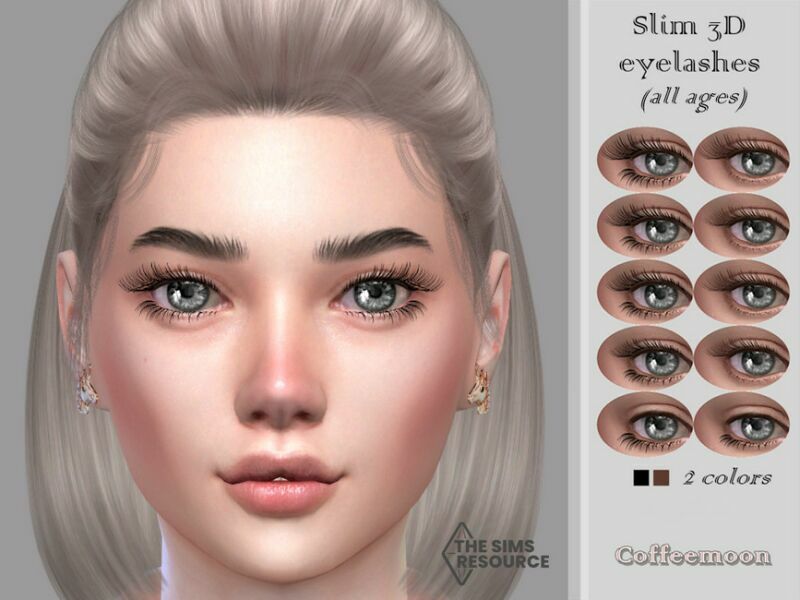 sims 4 cc slim eyelashes all ages by coffeemoon 2