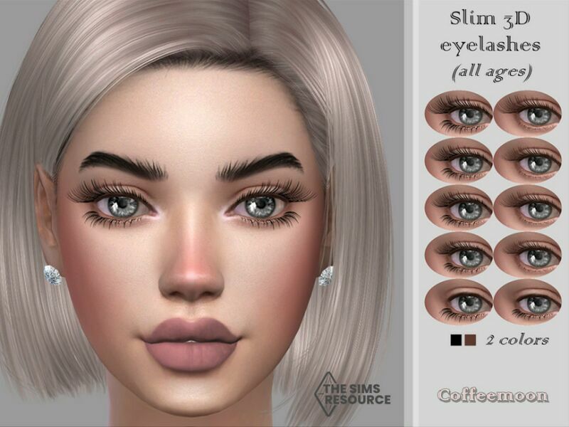 sims 4 cc slim eyelashes all ages by coffeemoon 3