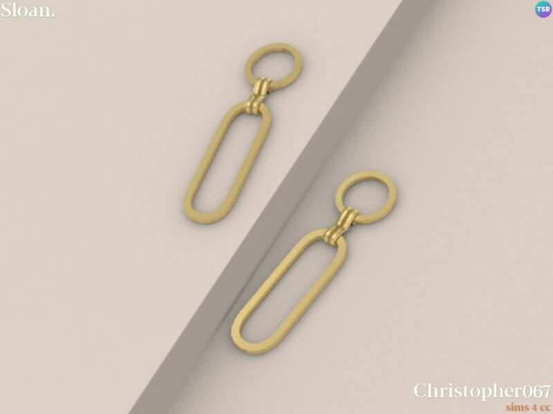 sims 4 cc sloan earrings by christopher067 3