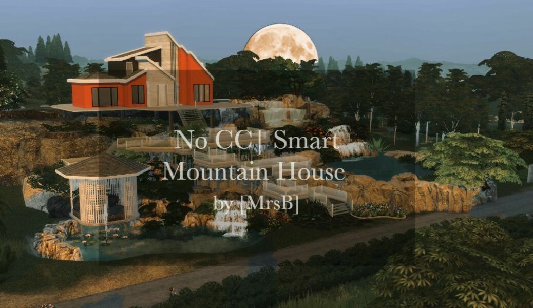 Smart Mountain Home |CC Free By Mrsbarbiex3 Sims 4 CC