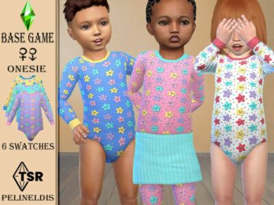 Smiling Stars Onesie By Pelineldis Sims 4 CC