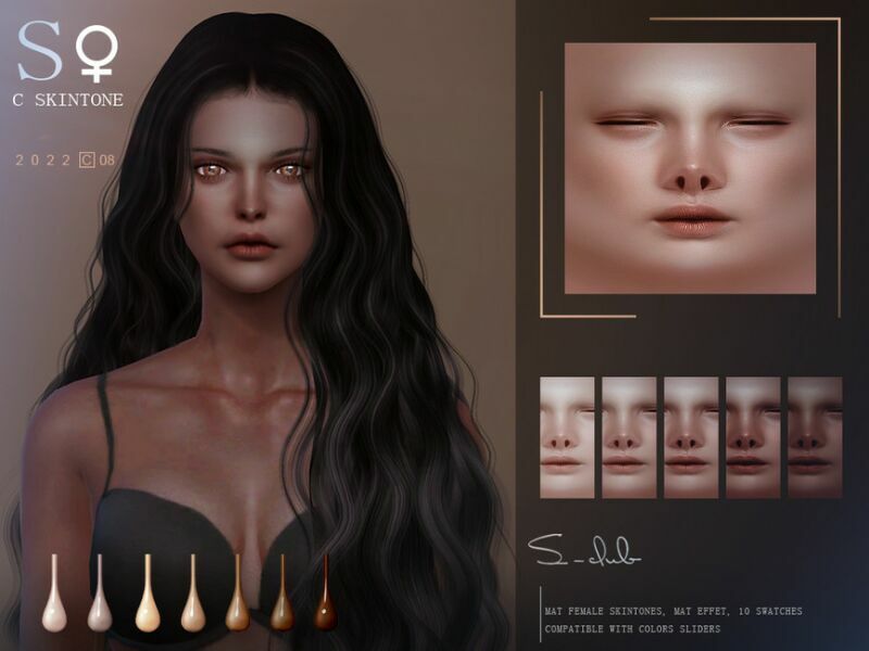 sims 4 cc soft and delicate silk skin female c0822 by s club 2