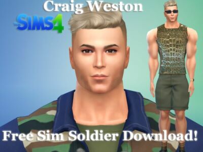 Soldier Craig Weston Free SIM Download By VTK Sims 4 CC