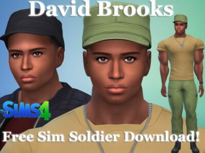 Soldier David Brooks Free SIM Download By VTK Sims 4 CC