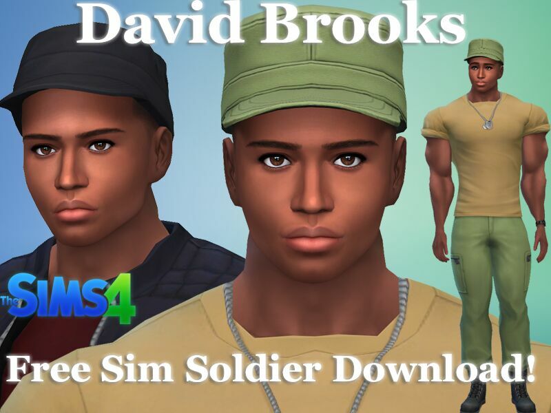 Soldier David Brooks Free SIM Download By VTK Sims 4 CC Download