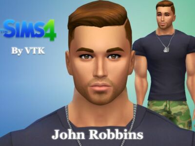 Soldier John Robbins Free SIM Download By VTK Sims 4 CC