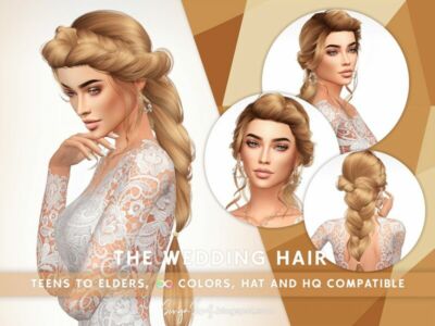 Sonyasims The Wedding Hair (Early Access ON Patreon) By Sonyasimscc Sims 4 CC