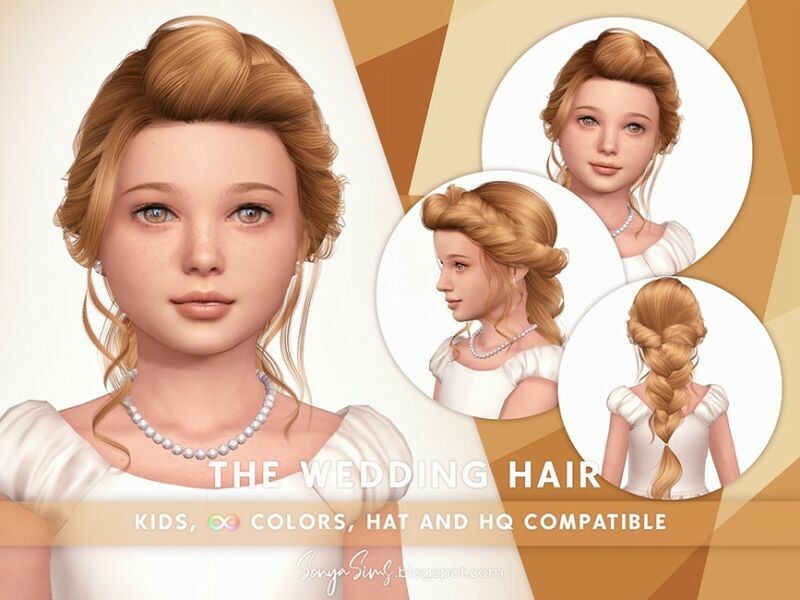 Sonyasims The Wedding Hair Kids By Sonyasimscc Sims 4 CC