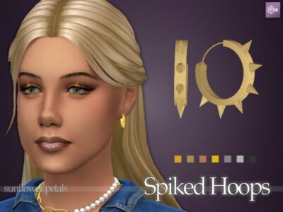 Spiked Hoops Sims 4 CC