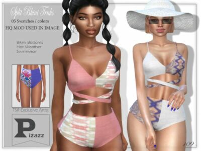 Split Bikini Trunks By Pizazz Sims 4 CC