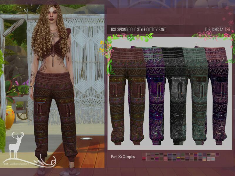 sims 4 cc spring boho style outfit by dansimsfantasy 3