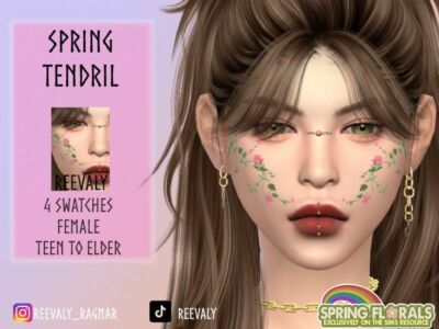 Spring Tendril By Reevaly Sims 4 CC