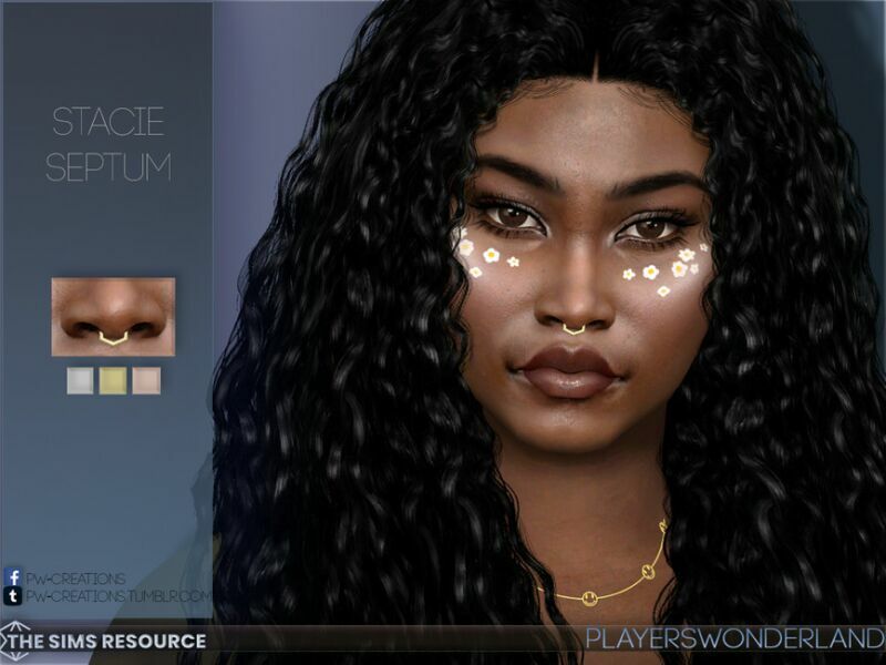 Stacie Septum By Playerswonderland Sims 4 CC