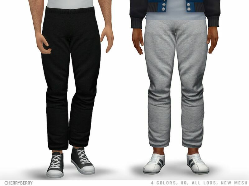 Stanley – Men’S Joggers By Cherryberrysim Sims 4 CC