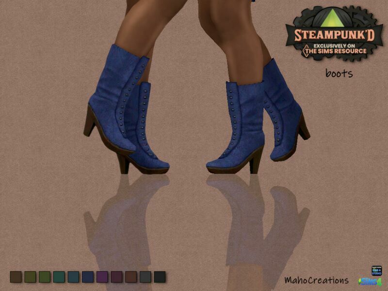 Steampunked – Boots By Mahocreations Sims 4 CC