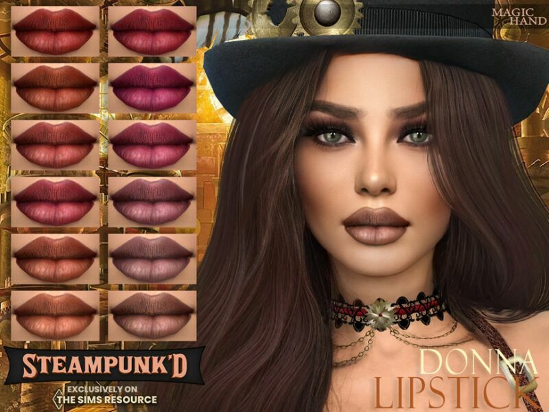 Steampunked – Donna Lipstick N105 By Magichand Sims 4 CC