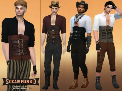 Steampunked Eberwin Outfit By Mclaynesims Sims 4 CC