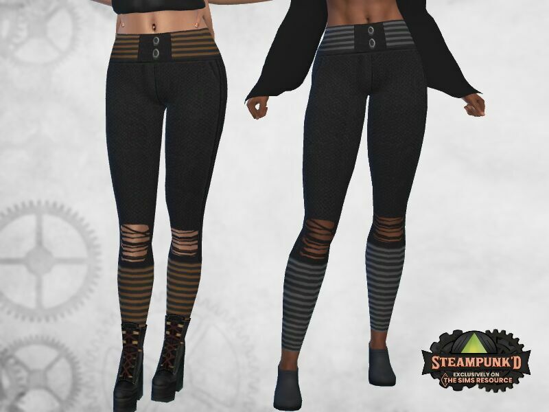 Steampunked Leggings By Puresim Sims 4 CC