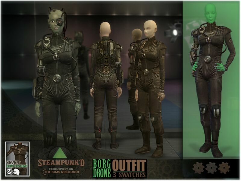 Steampunked – Seven: Borg’S Outfit By Bakalia Sims 4 CC