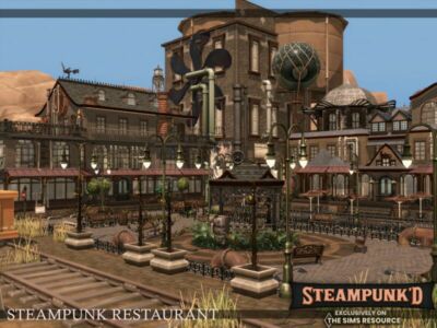 Steampunked – Steampunk Restaurant | Nocc By Simzmora Sims 4 CC