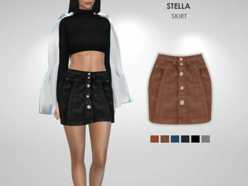 Stella Skirt By Puresim Sims 4 CC