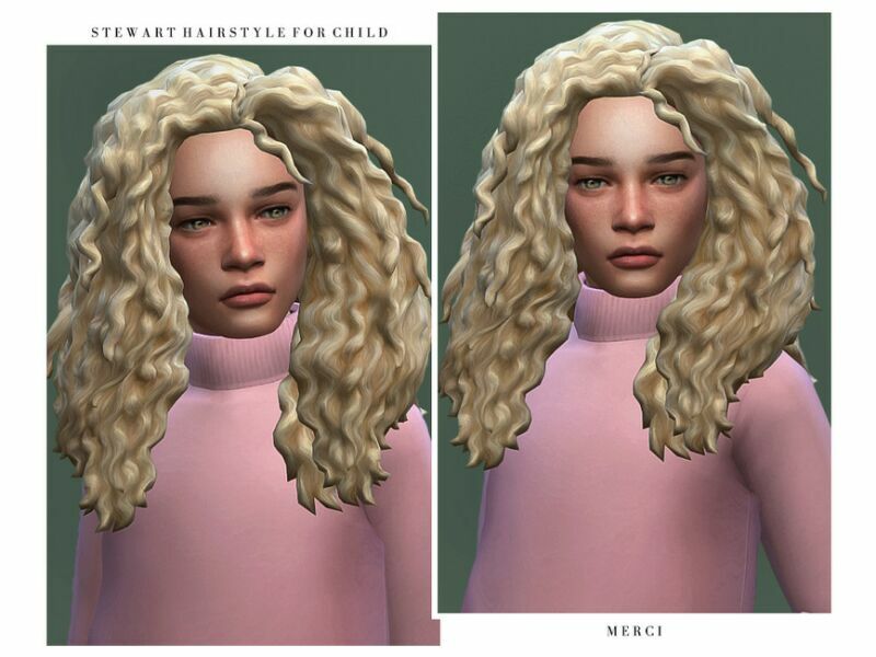 Stewart Hairstyle For Child By ‘-Merci- Sims 4 CC