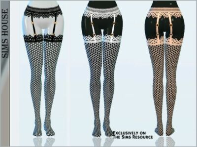 Stockings Mesh With A Belt Sims 4 CC