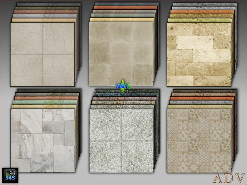 Stone Slabs Sims 4 CC