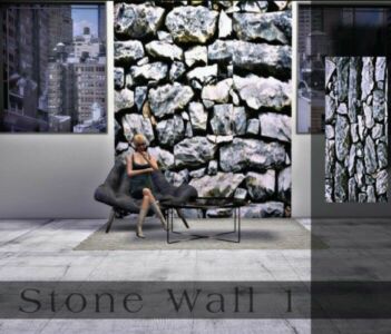 Stone Wall 1| Wallpaper By Mrsbarbiex3 Sims 4 CC