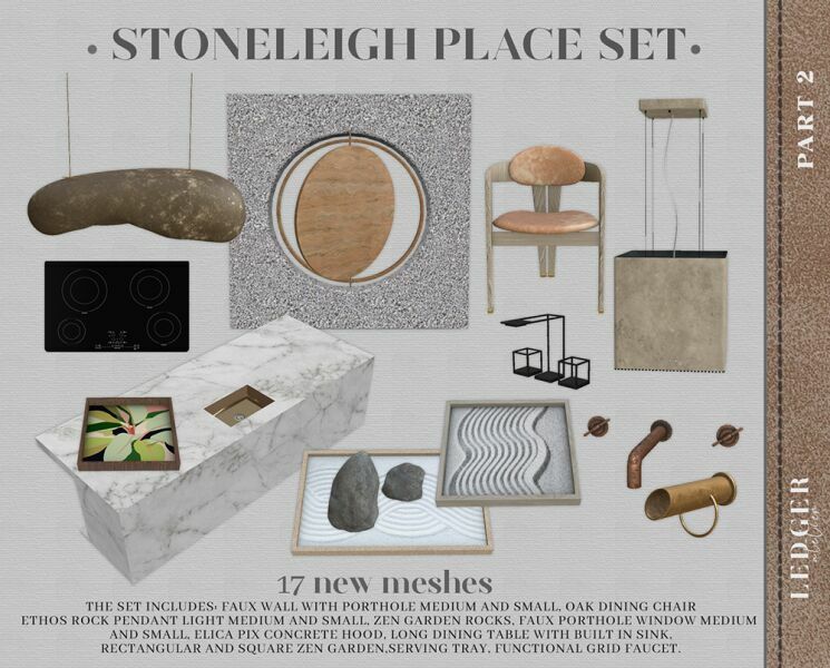 Stoneleigh Place SET Part 2 Sims 4 CC