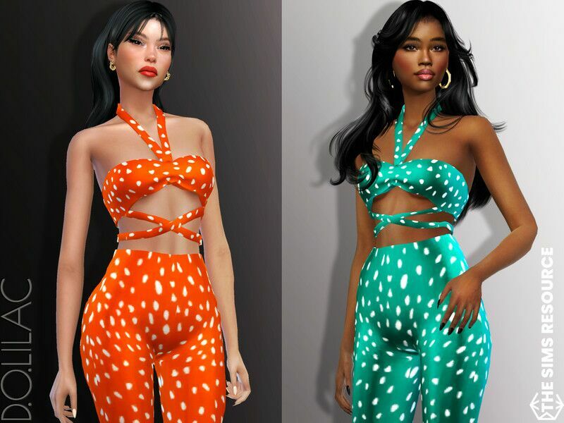 ‘Strap Detail TOP [SET] / Everyday’ Sims 4 CC