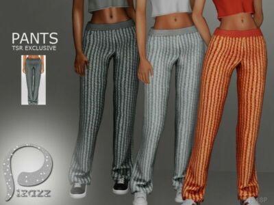 Stripe HIP Pants / Everyday Sims 4 CC