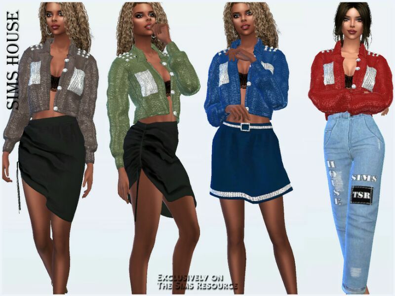 sims 4 cc studded leather jacket for women 2