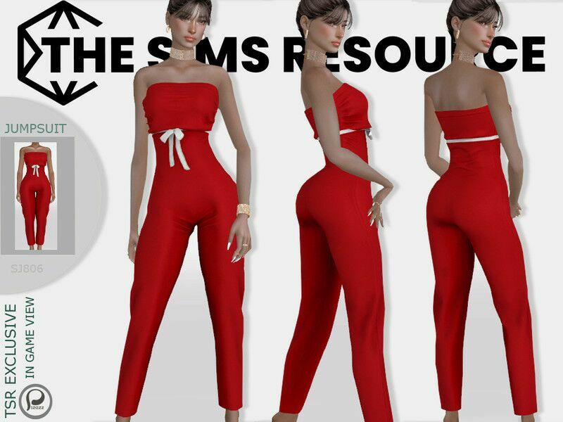 Stylish Elegant Jumpsuit Sims 4 CC Download