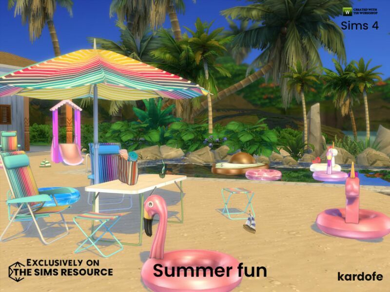 Summer FUN By Kardofe Sims 4 CC