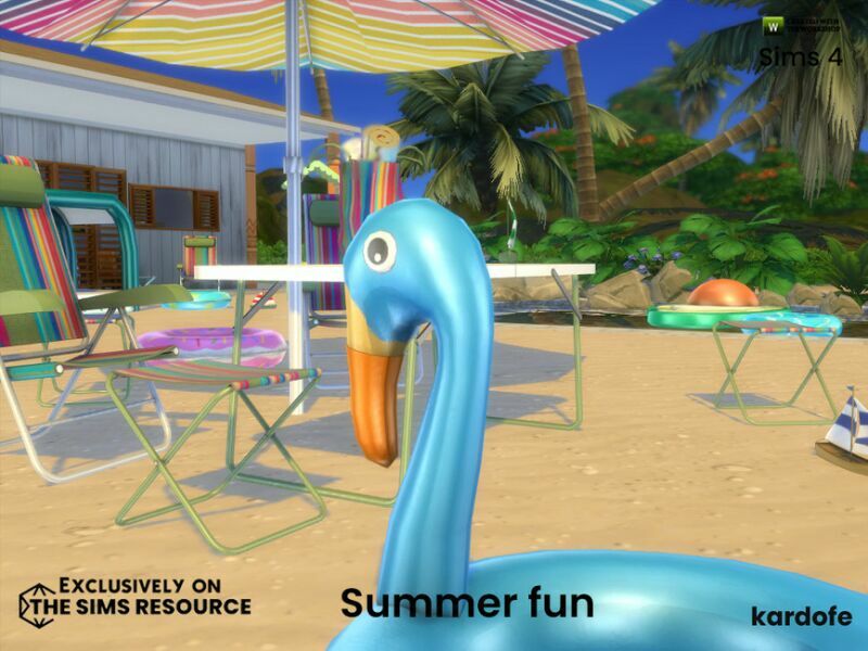 sims 4 cc summer fun by kardofe 2