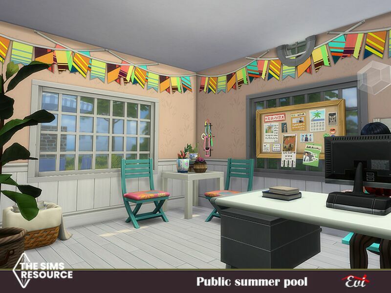 sims 4 cc summer pool no cc by evi 7