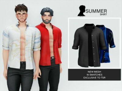 Summer (Shirt) Sims 4 CC