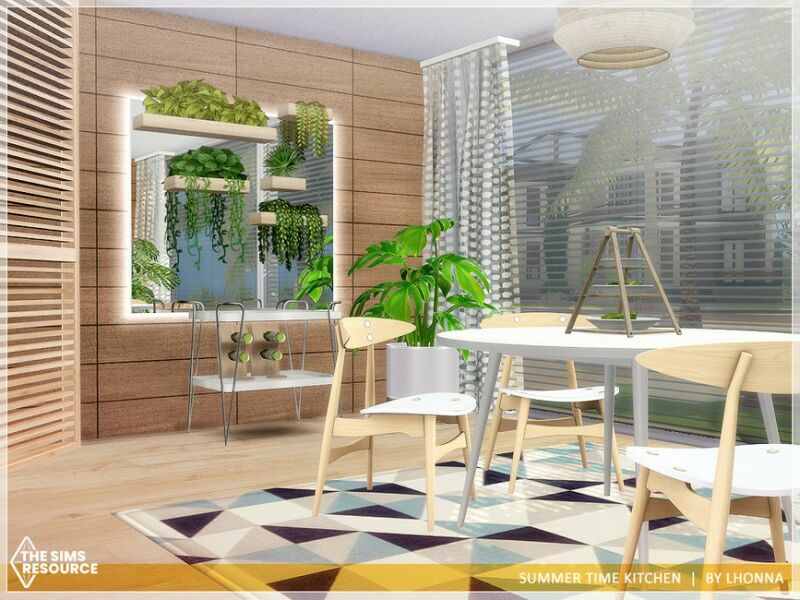 sims 4 cc summer time kitchen tsr cc only by lhonna 4