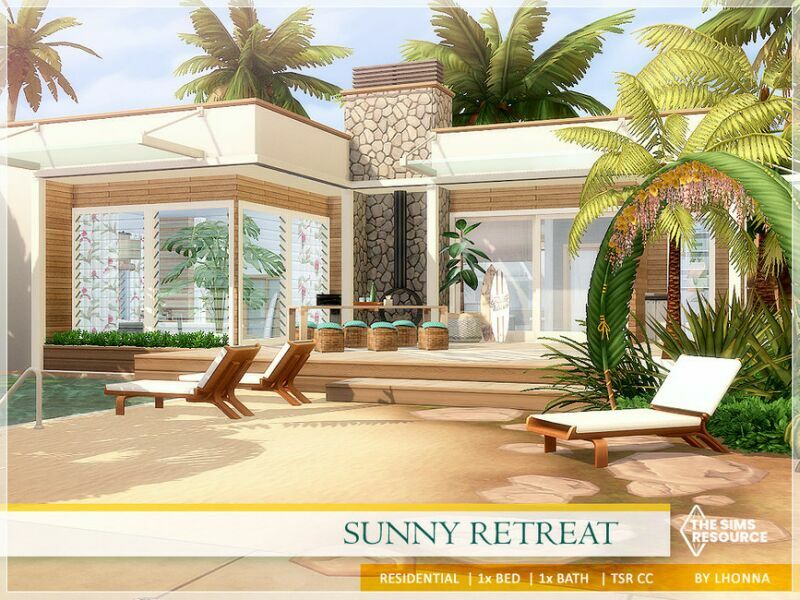 Sunny Retreat /TSR CC Only/ By Lhonna Sims 4 CC