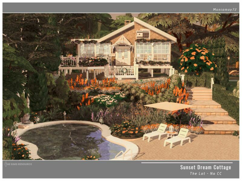 sims 4 cc sunset dream cottage no cc by moniamay72 4