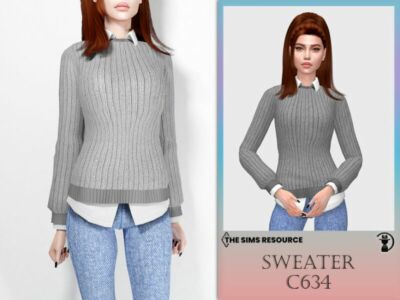 Sweater C634 By Turksimmer Sims 4 CC