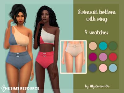 Swimsuit Bottom With Ring By Mysteriousoo Sims 4 CC