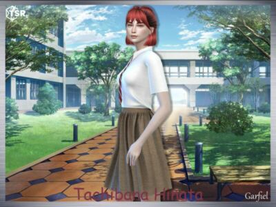 Tachibana Hinata By Garfiel Sims 4 CC