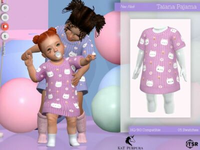 Taiana Pajama – Infant Sims 4 CC